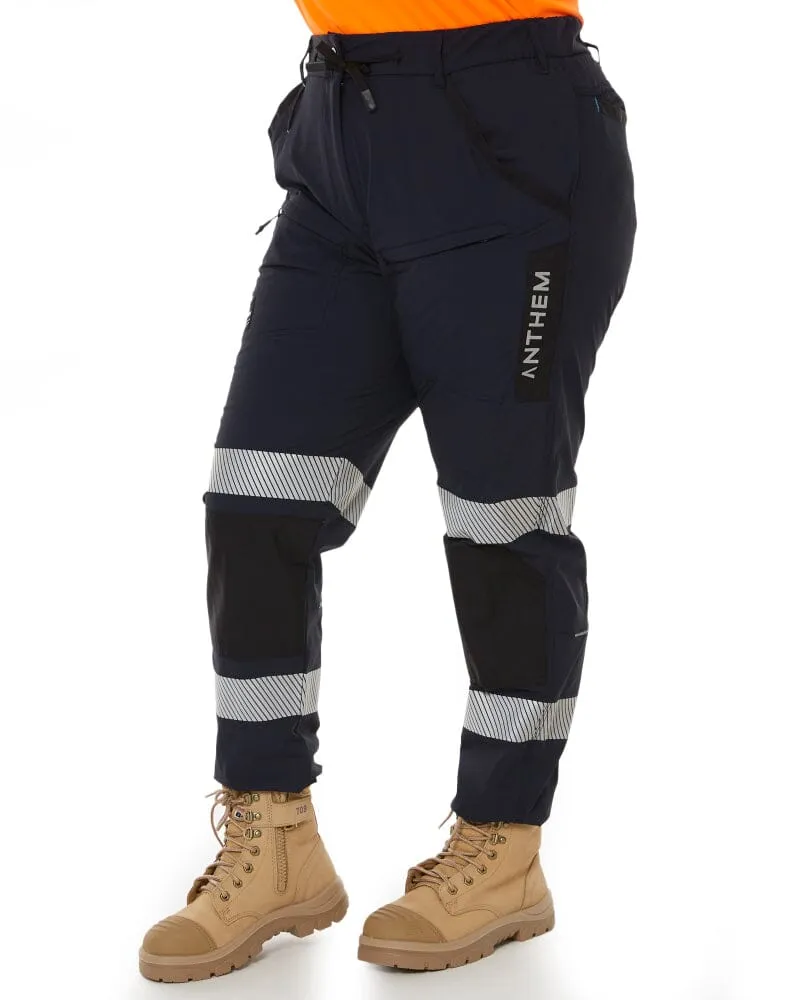 Womens Taped Triumph Pant - Navy