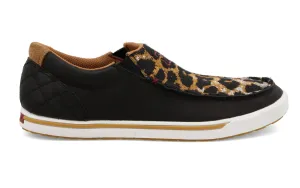 WOMEN'S TWISTED X SLIP ON KICKS | BLACK CHEETAH