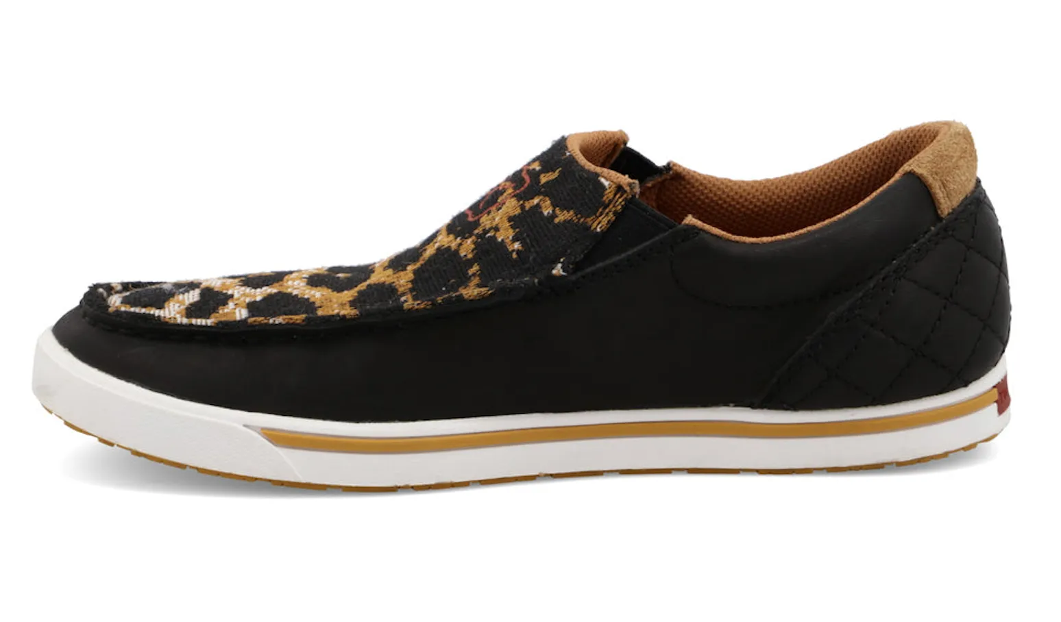 WOMEN'S TWISTED X SLIP ON KICKS | BLACK CHEETAH