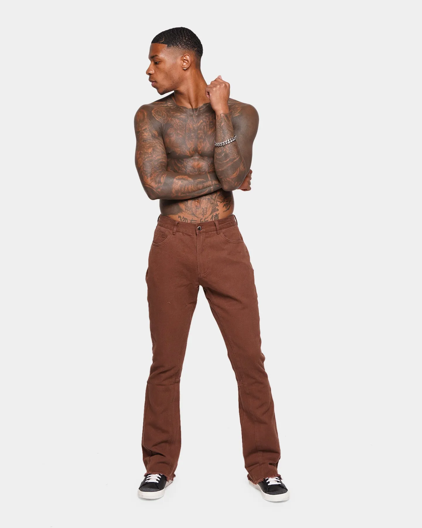 XXIII Leinster Flare Jeans Brown