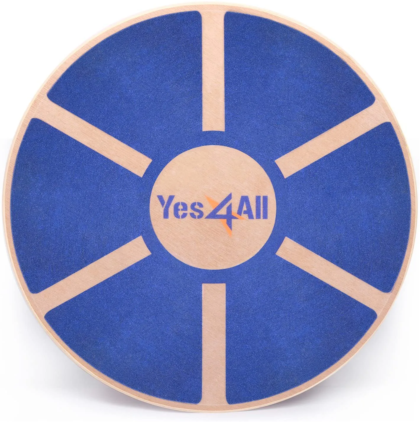 Yes4All Wooden Wobble Balance Board - Round Balance Board, Stability Board for Physical Therapy, Home Gyms