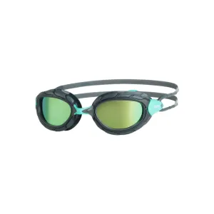 Zoggs Predator Titanium Reactor Swimming Goggles Gray Blue