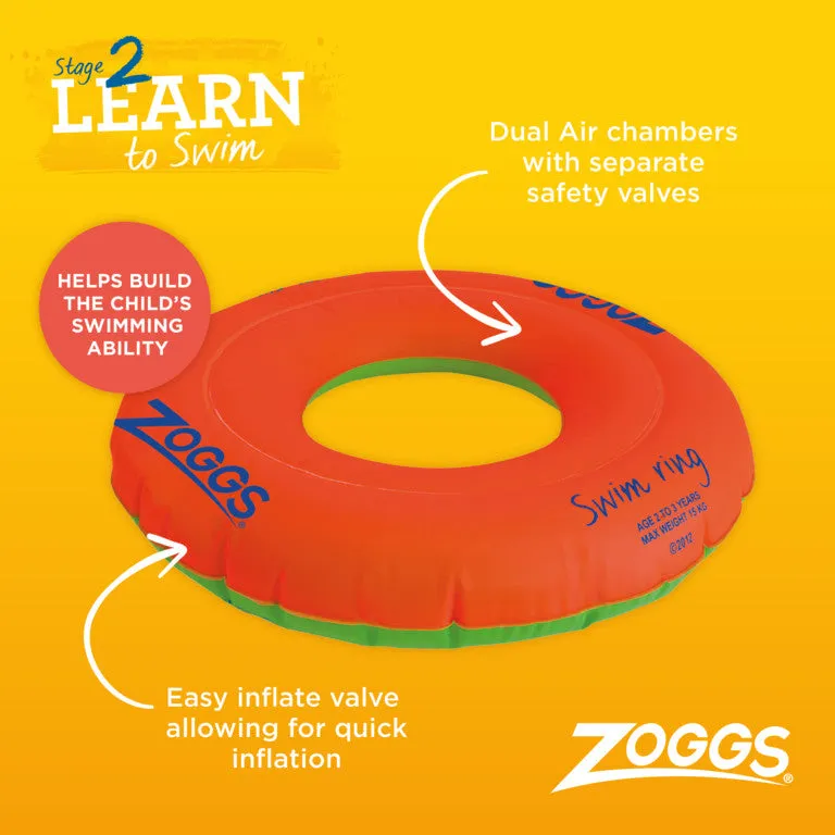 Zoggs Swim Ring - Ei Valves 2-3yrs